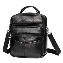 Genuine Leather Male's Crossbody Bag Casual Business Leather Men's Messenger Bag Vintage Men Big Bag Zipper Shoulder Handbags Genuine Leather Male's Crossbody Bag Casual Business Leather Men's Messenger Bag Vintage Men Big Bag Zipper Shoulder Handbags