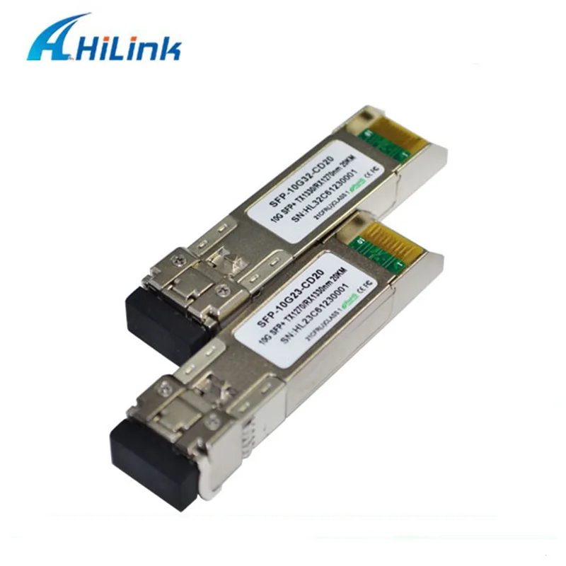 SFP-10G-BXU/SFP-10G-BXD одиночный волоконный модуль 10 Гбит/с волновой мультиплексор 10G 1310nm/1310nm 3 км DOM bidi SFP+ LC