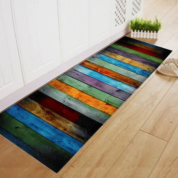 

Colorful Rainbow Rug Bedroom Mat Dining Room Carpet Shaggy Soft Area Rug Bedroom Rectangle Floor Mat Home Decoration 40*120CM