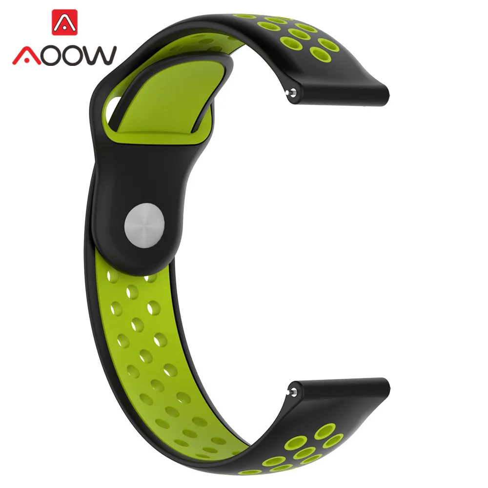 22 м силиконовый ремешок для samsung Шестерни S3 Huami Amazfit Stratos Quick Release Спортивный Резина группы часы ремешок для Amazfit темп