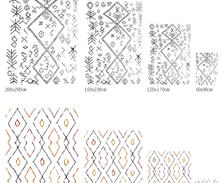 230X160 см Марокко стиль мягкие ковры S для гостиная детская спальня украсить дом пол двери коврики нежный области