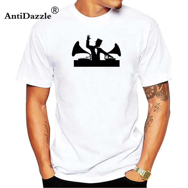 Antidazzle Latest Men's T Shirt DJ Music Comfortable Round Collar Tee Shirts Organic Cotton Cheap T-shirts Men | Мужская одежда
