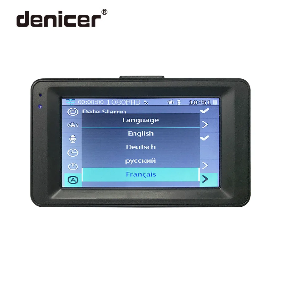  Original Car DVR Full HD Dashcam denicer Hot Sale Dash Camera with Parking Monitor Rear View Two Ca