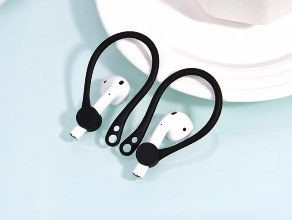 1 Pair Silicone Anti-lost In-Ear Eartips Earbuds Ear Hook Earphone Earhook Holder for Apple Airpods Air Pods Accessories