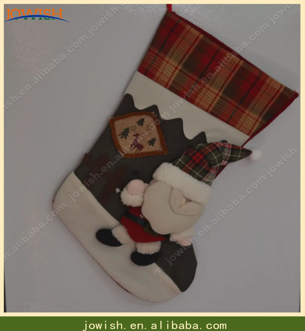 Рождественские носки 30 см, украшения Санта Клаус, рождественские носки со снеговиком, подарочные носки с оленем, украшения рождественской елки