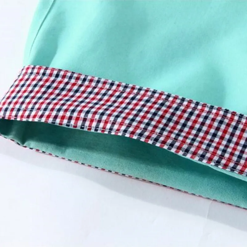 Seller Summer Casual Shorts Men Plaid Hem Cotton Short Pants Fashion Streetwear Shorts Bermuda Homme Short Pantalon Court Plus Size Men