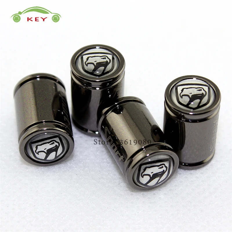 Car Tire Stem Valve Caps Metal Wheel Covers Decor for Dodge Viper Charger Caliber jcuv ram 1500
