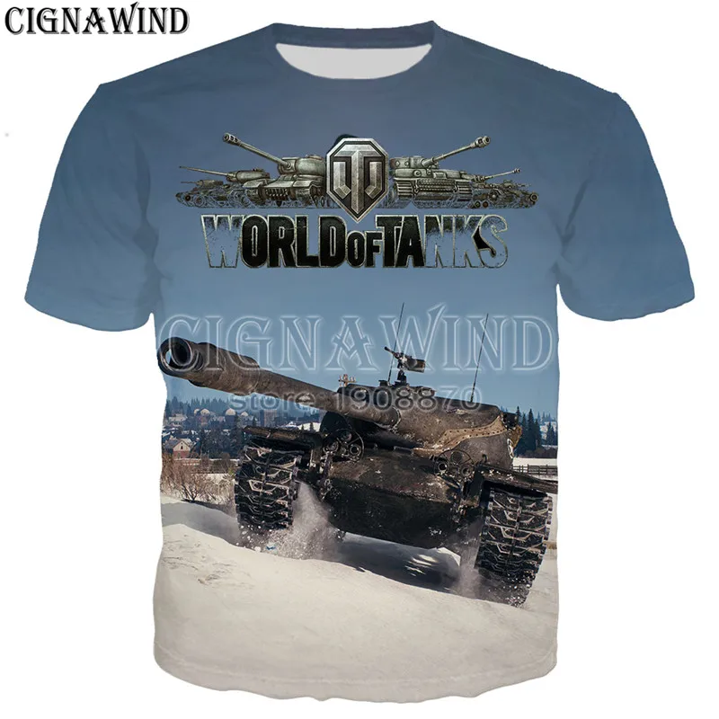 

New arrive popular World Of Tanks series t shirt men women 3D print fashion tshirt streetwear casual summer tops