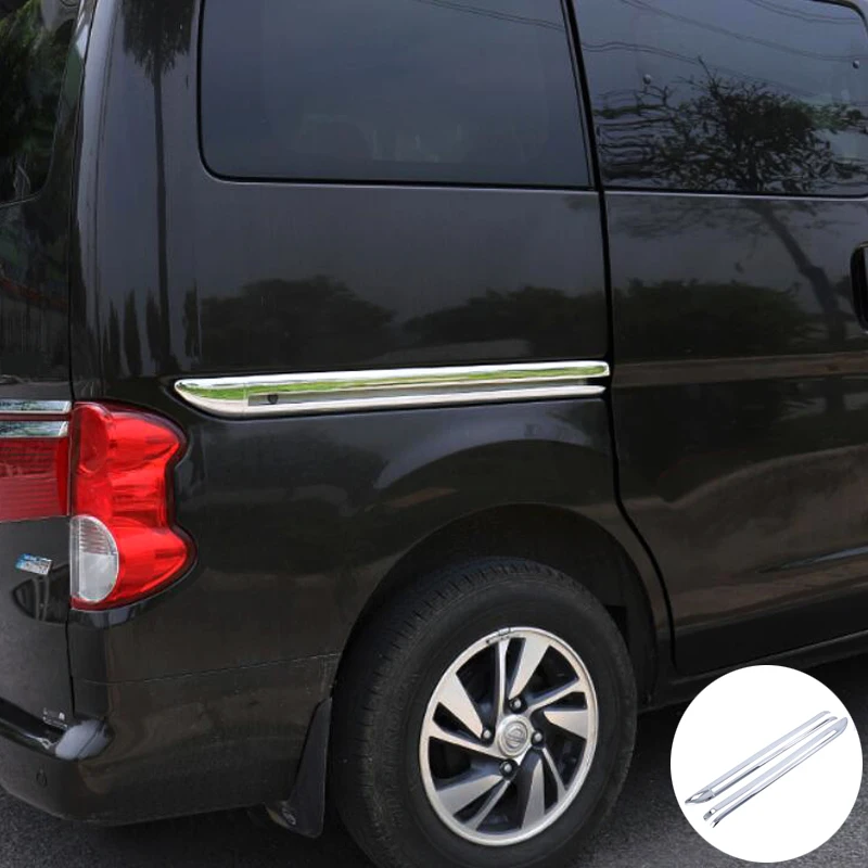 

For Nissan NV200 Evalia 2010- 2018 Accessories Chrome Side Door Track Path Slide Rail Cover Trim Car Styling 2pcs