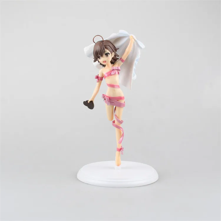 Горячая Действие 24 см аниме Misaka Mikoto Toaru Majutsu нет индекс Магическая фигурка ПВХ 9 45