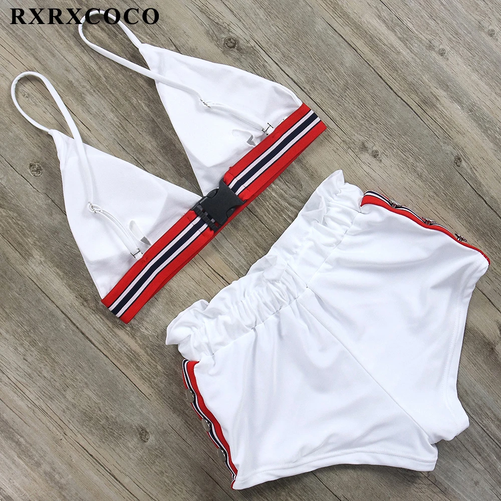RXRXCOCO купальник с высокой талией 2019 новые сексуальные спортивные бикини женские