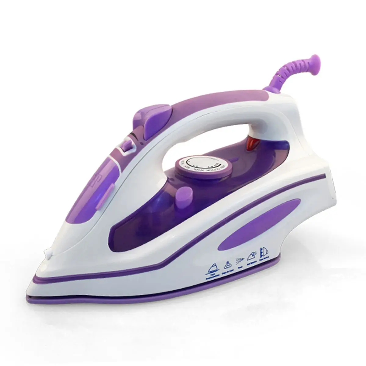 120V 1200W Electric Steam Iron Clothes Irons Travel Electric Press Garment Small Portable Household Ironing Clothes Machine - Цвет: Фиолетовый