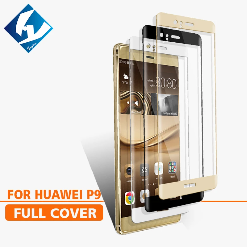 3D Curved For Huawei P9 Full coverage Screen Protector Tempered glass Film Protective For EVA-AL00 EVA-L19 EVA-L29 EVA-L09 5.2"