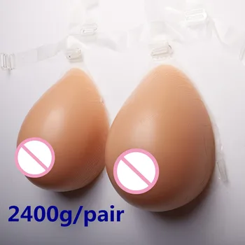 

Transgender Silicone Breast 2400g/pair Brown Realistic Breast Forms Artificial Breast Fake Boobs