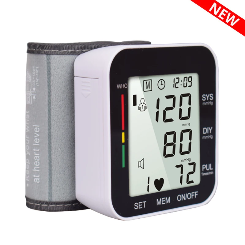 

Electric Wrist Blood Pressure Monitor Portable tonometer health care bp Digital Blood Pressure Monitor meters sphygmomanometer