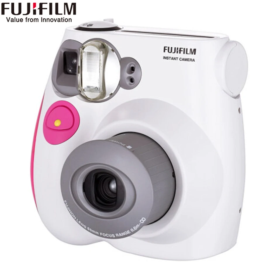 Оригинальная Fujifilm Fuji Instax Mini 7C фотокамера моментальной печати розового и синего цвета дешевле, чем mini 8