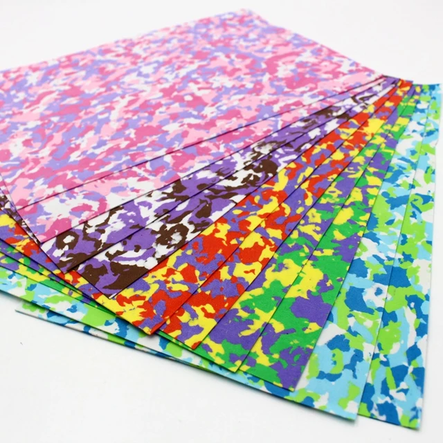 10Pcs EVA Folhas de espuma 1mm colorido Crafting Papel Esponja Espuma  Folhas de artesanato para projetos DIY Scrapbooking Festas Papel macio