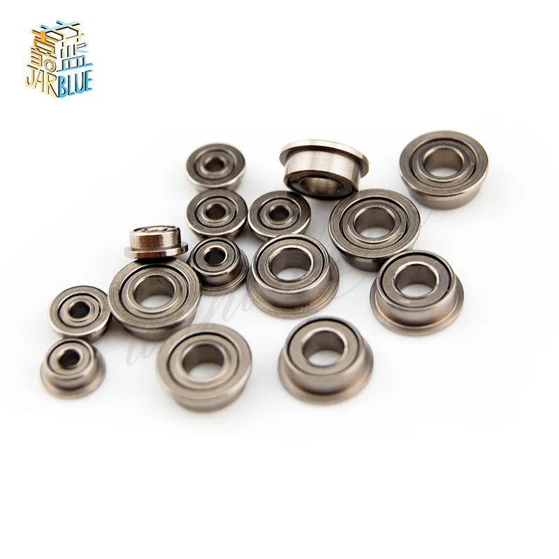 10pcs F623ZZ F604ZZ F605ZZ F606ZZ F607ZZ F608ZZ F623ZZ F624ZZ F625ZZ F626ZZ F634ZZ F635ZZ Flange Bushing Ball Bearings 3*10*4 mm