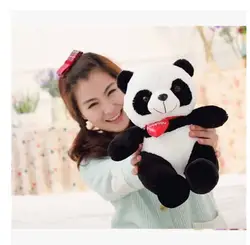 Милая плюшевая игрушка-панда Новый прекрасный красное сердце панда кукла подарок около 30 см 0747