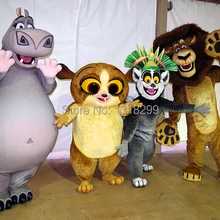 Талисман льва лемура Глория Морт костюм талисмана нарядное платье Пользовательские праздничный карнавальный костюм mascotte тема карнавальных костюмов