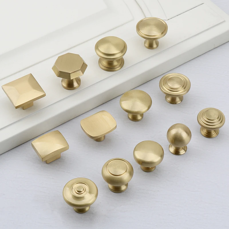 Buy Solid Brass Cabinet Pulls Handles Kitchen Cupboard