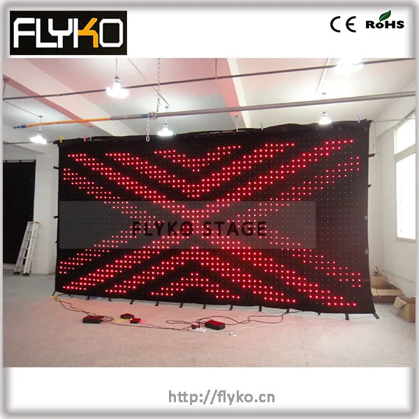

LED Viedo curtain LED Stage light of LED display wall led curtain screen