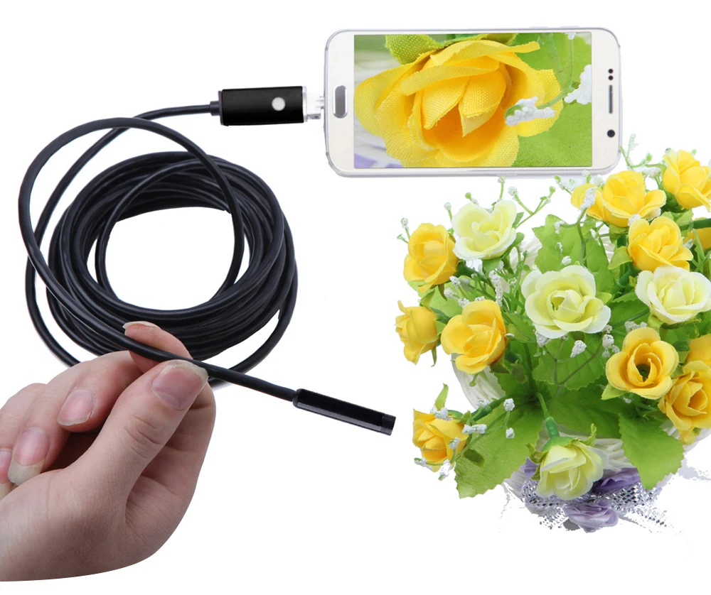 

AN99 2M/5M/10M 2in1 HD Micro USB Endoscope Camera Wireless Wifi Video Endoscope Camera Android USB Borescope Inspection Camera