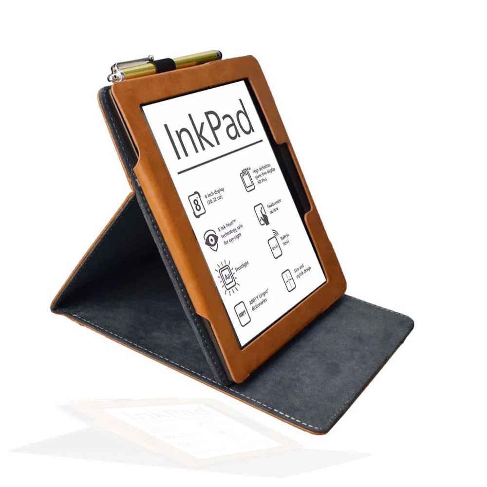 Чехол-подставка для Pocketbook 840 InkPad 2 eReader 8 дюймов PU кожаный чехол карманная книга 840-2 чернильная накладка Подарочная перьевая ручка