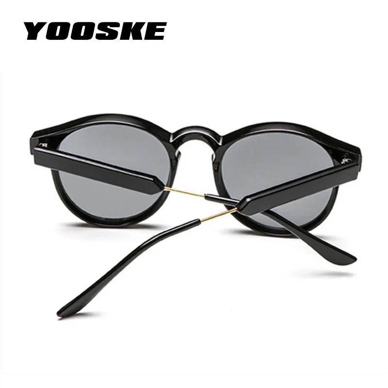 YOOSKE Ретро Круглые Солнцезащитные очки для мужчин и женщин Унисекс Винтажный дизайн маленькие солнцезащитные очки для мужчин очки для вождения Оттенки для женщин