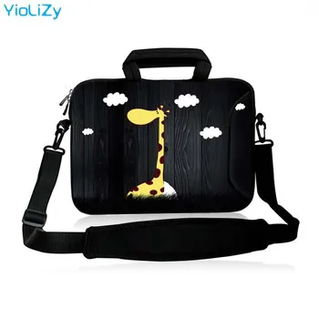 

giraffe print 9.7 12 13.3 14.1 15.6 17.3 inch Laptop shoulder protective bag Notebook case sleeve PC Messenger cover SB-24501