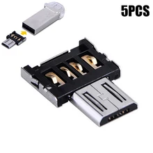 Etmakit 5 шт. OTG разъем адаптера USB к Micro USB для планшетных ПК Android мобильного телефона NK-Shopping