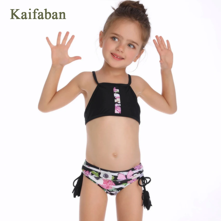 

Girls Kawaii Butterfly Striped Tassel Split Bikini Swimsuit Swimwear Mermaid Plaid Dot Ruffle Plavky Maillot Tankini Bathsuit