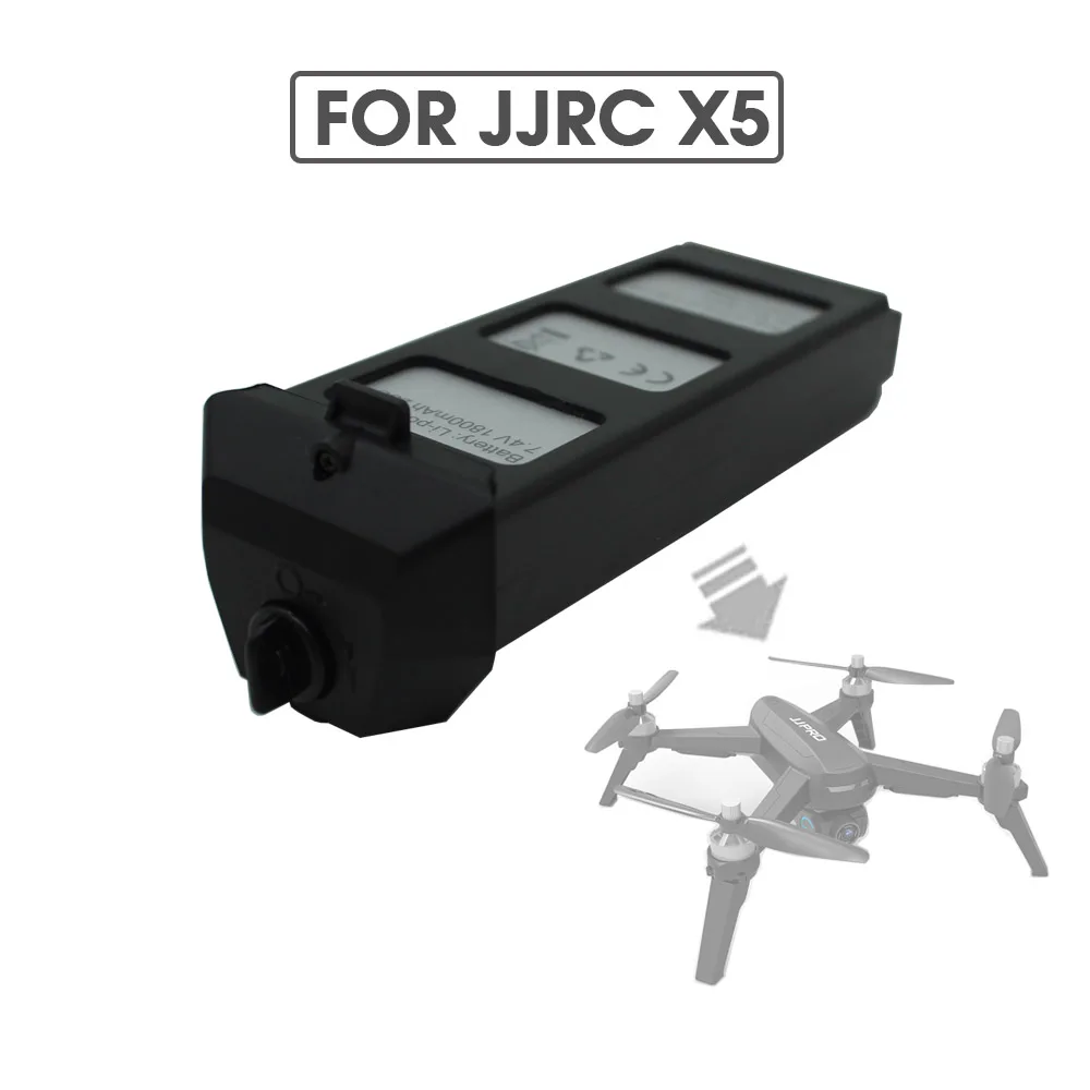 

Original JJRC JJPRO X5 RC Helicopter battery 7.4V 1800mAH Li-Po Battery rc quadcopter drone spare parts accessories