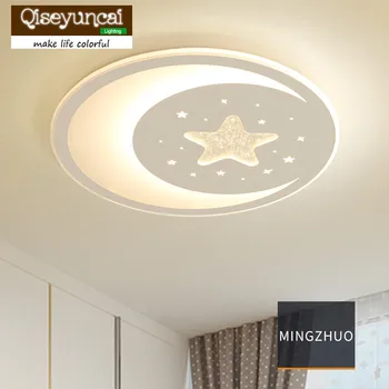 

Qiseyuncai Modern led ceiling lamp warm romantic bedroom heart shape creative simple pink girl room lighting free shipping