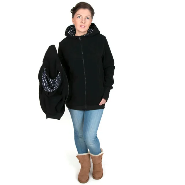 Warm Maternity Hoodies - Kangaroo Baby Carrier Jacket  or Coat - Front Facing Backpack Carrier - Pregnant Sweatshirt - Pregnancy Outerwear 3