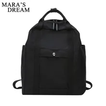 Mara's Dream женская сумка простой Одноцветный холщовый рюкзак большой емкости Повседневная многофункциональная Студенческая сумка
