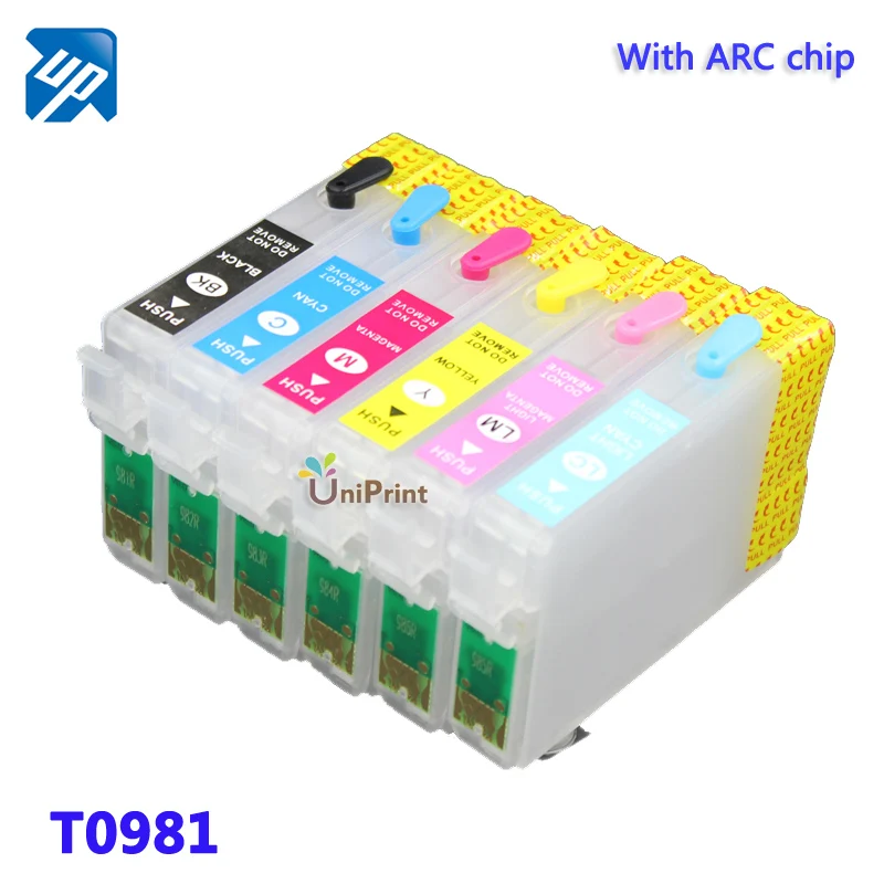 T0981 5sets refillable ink cartridge for epson Artisan 600/700/800/710