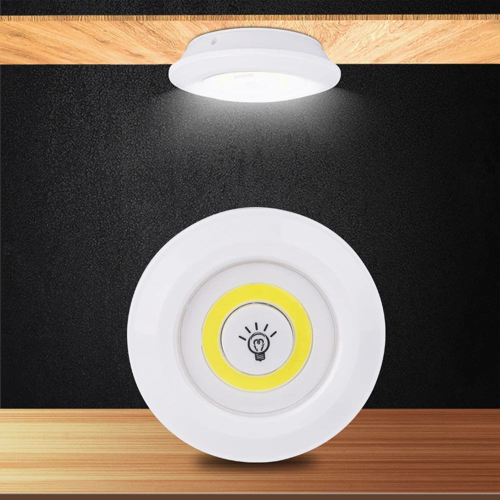 

New Wireless LED Under Cabinet Light Dimmable Touch Sensor LED Closet Lights with Remote Control For Wardrobe Hallway Night Lamp