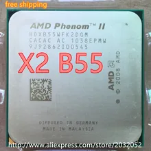 AMD Phenom II X2 B55 Процессор двухъядерный процессор(3.0 ГГц/6 м/80 Вт/ 2000 ГГц) socket AM3 AM2(работа