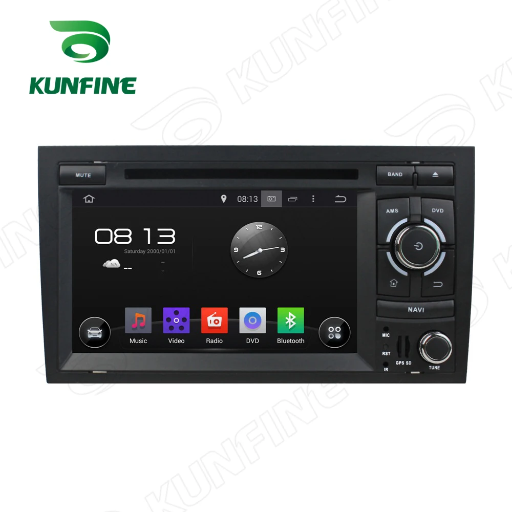 Best 7 Inch Quad Core 1024*600 Android 5.1 Car DVD GPS Navigation Player Car Stereo for Audi A4 2002-2008 with Radio 3G Wifi 2