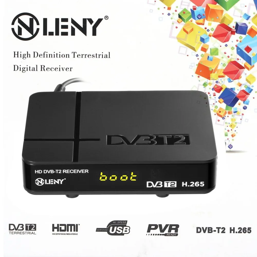 

ONLENY HDMI 1080P DVB-T/T2 Protocol H.265 TV Box VGA AV Tuner Receiver High Definition Digital Terrestrial Set Top Box EU Pl