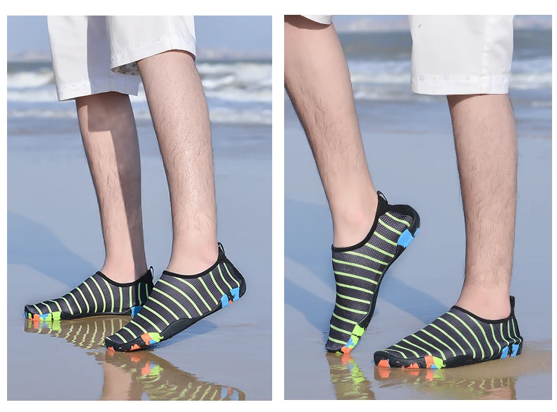 Летние тапки тапочки быстросохнущие aqua воды босиком пляжные болотная обувь sllipers для плавания дамы воды Носки серфинг