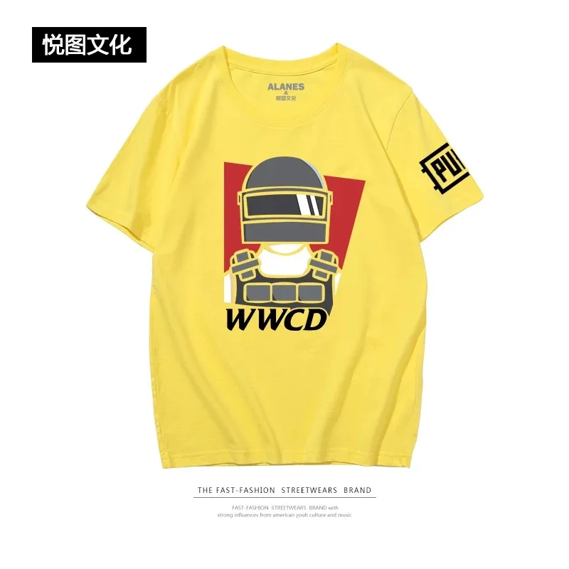  2018 New Game PUBG Playerunknown's Battlegrounds Cosplay T-SHIRT Unisex For Halloween Free Shipping