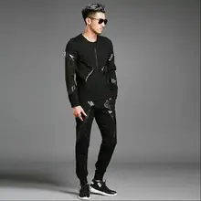 Осенние мужские комплект из 2 предметов для отдыха Мода Воротник два комплекты