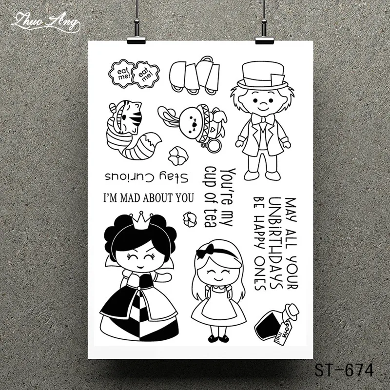 

ZhuoAng Princess Transparent and Clear Stamp DIY Scrapbooking Album Card Making DIY Decoration Making