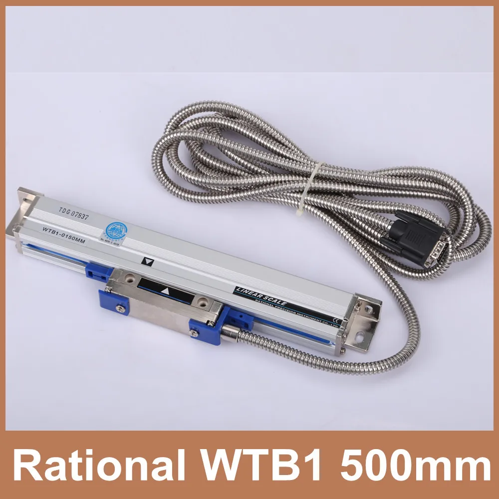 Free Shipping Rational encoder linear WTB1 0.001mm 500mm TTL 5V 0.001mm digital linear encoder for CNC  lathe milling