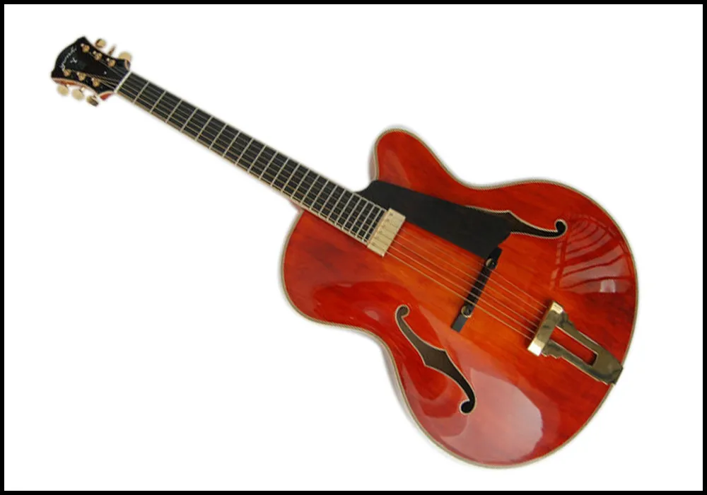 yunzhi fully handmade f hole solid wood archtop jazz guitar for sale