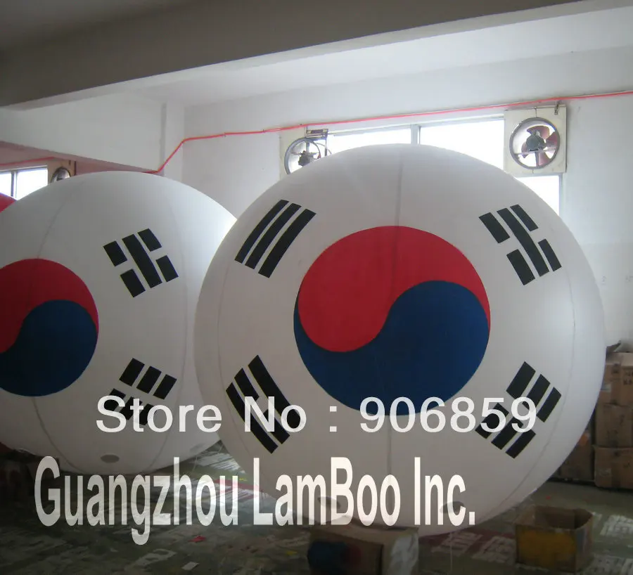 

New Design 3m Diameter Inflatable Advertising Balloon with National Flag Printing for Events/ DHL FREE SHIPPING/Fast Delivery
