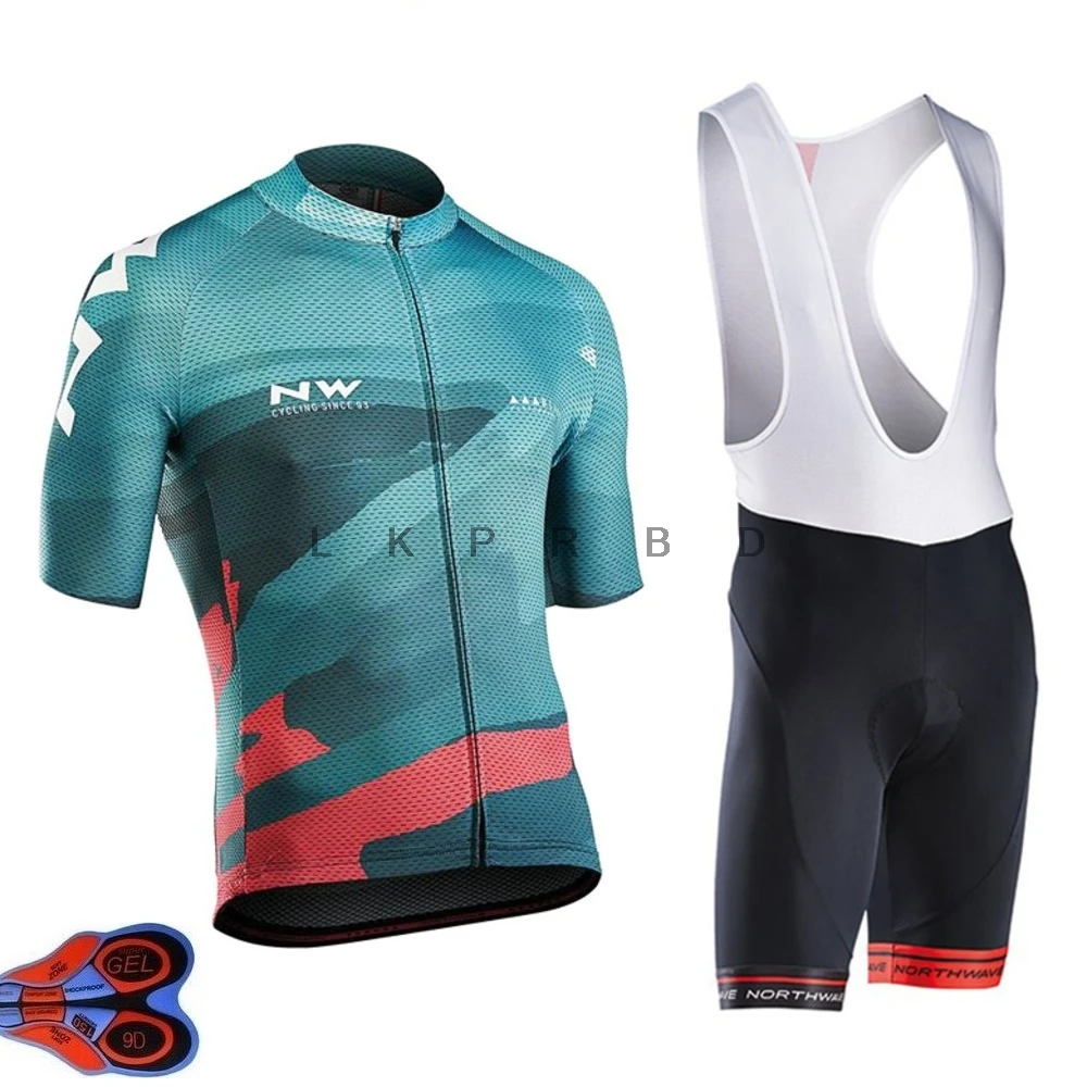 

2019 STRAVA Quick-Dry Cycling Jersey Set MTB Road Bicycle Clothing Breathable Mountain Bike Clothes Cycling Set 9D Ropa Ciclismo