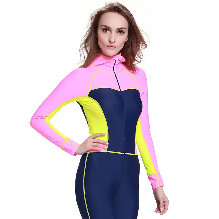 SBART дышащий профессиональный женский лайкровный костюм для дайвинга купальный костюм полное тело Рашгард пляжная одежда костюм для плавания - Цвет: 02